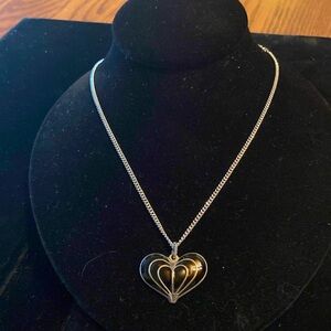 David Anderson Modernist Heart Necklace